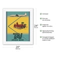 thumbnail image 2 of Afrique Noire (Sub-Saharan Africa) - TAI Airline (Transports Aériens Intercontinenteaux) - Vintage Airline Travel Poster by Bernard Villemot c.1950 - Fine Art Rolled Canvas Print 16in x 20in, 2 of 4