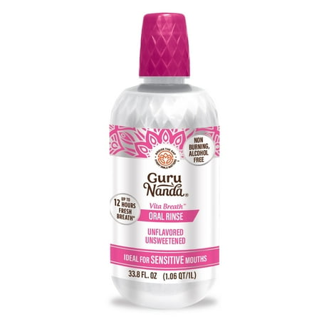 GuruNanda Vita Breath Unflavored & Unsweetened Oral Rinse - 1L