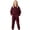 1-Wine, variant on Peichun Boys Girls Warm Flannel Hooded Rompers Kids Solid Color Long Sleeve Full Zipper Onesie Jumpsuits Autumn Winter Loose Casual Warm Cozy One-Piece Loungewear with Pockets 1-12 Years