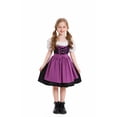 thumbnail image 2 of SUNSIOM Robes de Dirndl pour Filles Robe de Soubrette à Manches Bouffantes Costume d'Octobre Tenue de Cosplay d'Halloween, 2 of 8