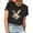 Black, variant on Cavosen Happy Easter Women Summer Tops Short Sleeve Bunny Print Pullover Blouse Round Neck Festival Shirts Vacation Holiday Tee Shirts Loose Dressy Fashion T Shirts Black L