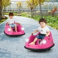 thumbnail image 2 of Gymax 12V Electric Kids Ride on Bumper Car Battery Powered Bumping Car w/ Remote Control Pink, 2 of 10