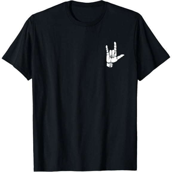 ASL I Love You T-Shirt Gift American sign Language Tee T-Shirt men and women can wear,black,white,creative gift