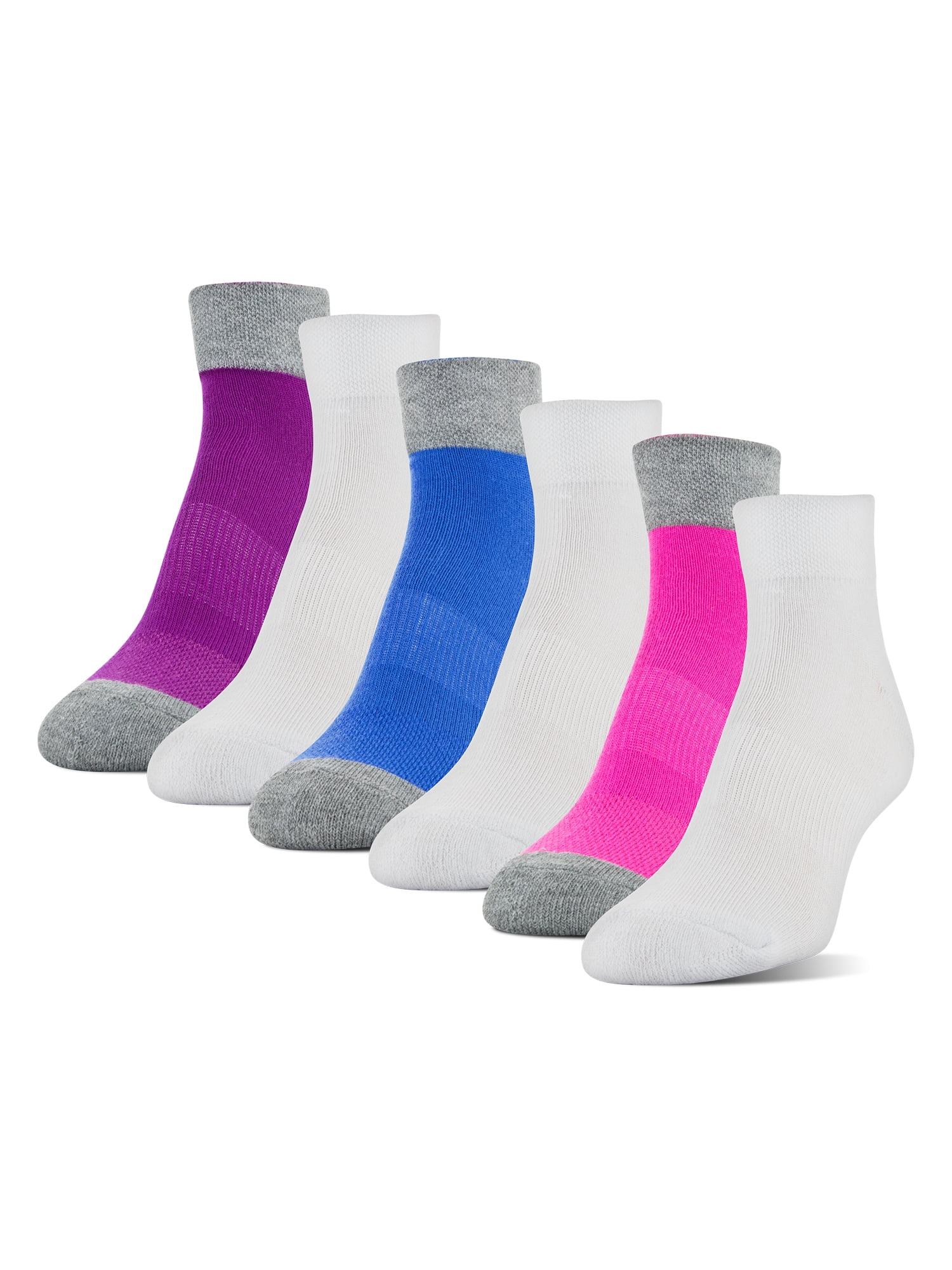 Athletic Works - Women's Midcushion Zone Cushion Low Cut Socks, 6 Pairs ...