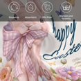 thumbnail image 6 of Easter Rabbits Cloth Napkins, Spring Floral Cute Bunny Butterflies Pink Washable and Reusable Dinner Napkins Set of 4, Table Napkin for Kitchen Party Birthday Wedding Hotel Housewarming 20"x20", 6 of 9