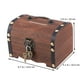 thumbnail image 2 of Cofre del tesoro de madera, caja de almacenamiento de dinero de madera, organizador de alcancía con cerradura y llaves, regalo para niños, 2 of 8