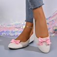 thumbnail image 5 of Taqqpue Women's Flats Shoes Women Casual Round Head Comfy Flats Sneakers Bow Decoration Casual Shoes Loafer Shoes for Women, 5 of 7