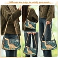 thumbnail image 4 of FORMRS Womens Shoulder Bag with Chain Strap Clutch Purse Cute Tote Handbag, Dinosaur at Night, 4 of 7