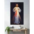 thumbnail image 2 of Divine Mercy (Kazimirowski Eugeniusz, 1934) Poster Wall Art, Modern Wall Decor For Living Room Bedroom, 24x36 UNFRAMED, 2 of 3