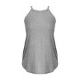 thumbnail image 5 of Gibobby Camiseta sin mangas de yoga para mujer Camiseta sin mangas de algodón elástico con correa para colgar en el cuello(Blanco,M), 5 of 5