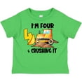 thumbnail image 3 of Inktastic I'm 4 and Crushing It Construction 4th Birthday Boys or Girls Toddler T-Shirt, 3 of 5