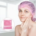thumbnail image 6 of 100 Pieces Non-Woven Hair Nets,Disposable Bouffant Caps,20 Inch Elastic Head Cover,Pink Disposable Hair Nets,Hair Net for Food Service,Beauty Salon Cosmetics Spa Men & Women(Pink), 6 of 7