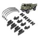 thumbnail image 4 of M Buder RC Leaf Spring Suspension Alluminum Alloy Leaf Spring Suspension Bar Fit For WPL B4 24 1/16 RC Car Black 9 cm / 3.5 inches, 4 of 9