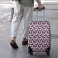thumbnail image 3 of Purple Butterfly Heart Pattern Luggage Cover Fashion Suitcase Cover Baggage Covers Fit 25-28 Inch Luggage (Go Travel), 3 of 5