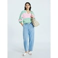 thumbnail image 2 of Scoop Women’s and Women’s Plus Oversized Rugby Sweater, Midweight, Sizes XS-4X, 2 of 5