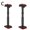 Red, variant on Heavy Duty Lifting Brackets 200kg Load Capacity Height Adjustable 19-44cm Cabinet Shelf Supports With Roller Design For Easy Movement Nylon PVC Rubber