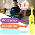 thumbnail image 2 of Clearance! Delayuji Home Decor 4Pcs Creative Bookmarks Hand Shaped Design Novelty Book Markers Bookmark Pad One Size Pink, 2 of 9