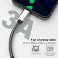 thumbnail image 7 of Type C Android Charger Cable 6FT,3Pack Type C Charger Nylon Braided USB Cable Fast Charging USB A to C Cord Compatible for Samsung Galaxy S22/S22 Ultra/S22 Plus/S21/S21Ultra/Note, 7 of 7