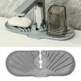 thumbnail image 1 of Drain Rack Faucet Mat for Kitchen Draining Guard Handle Catcher Tray Pad Multipurpose Soap Holder Sponge Bathroom Draining Solution, 1 of 7