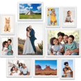 thumbnail image 1 of Icona Bay Juego De Marcos De Fotos Blancos Combinados, 10 Piezas (Cinco 4 X 6, Tres 5 X 7, Dos 8 X 10), Colección Maestro De Estilo Contemporáneo Elegante Para Galería De Pared, 1 of 5