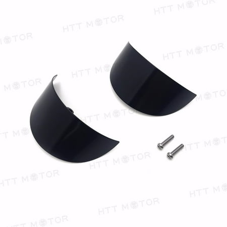Rear Turn Signal Visors - HTTMT- Gloss Black front rear Turn Signal Visors For 88-91 FLTC/89-96 FLTCU/99-03 FLTR