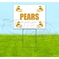 thumbnail image 1 of Pears (18" x 24") Yard Sign, Includes Metal Step Stake, 1 of 6