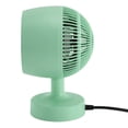 thumbnail image 4 of YAHHU Portable Fan Heater Both Cold and Warm Use Adjustable Angle Mini Space Heater for Home Office Desktop 100-240V Green EU Plug Fast PTC Heating Electric Desk Heater for Winter, 4 of 9