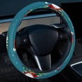 thumbnail image 2 of Christmas Sleigh 14.5 Inch Printing PVC Leather Car Wheel Cover Steering Wheel Cover Auto Accessories, 2 of 6
