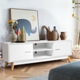 thumbnail image 2 of Giantex Wooden TV Stand for 60 Inch TV, Storage Cabinets w/2 Open Shelves for Home Living Room Furniture, 2 of 6