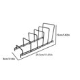 thumbnail image 3 of mmirethe Black Pot Lid Organizer Clean And Tidy Kitchen Easy Access Storage Solutions Kitchen Organizer Stand 5-Grid, 3 of 6