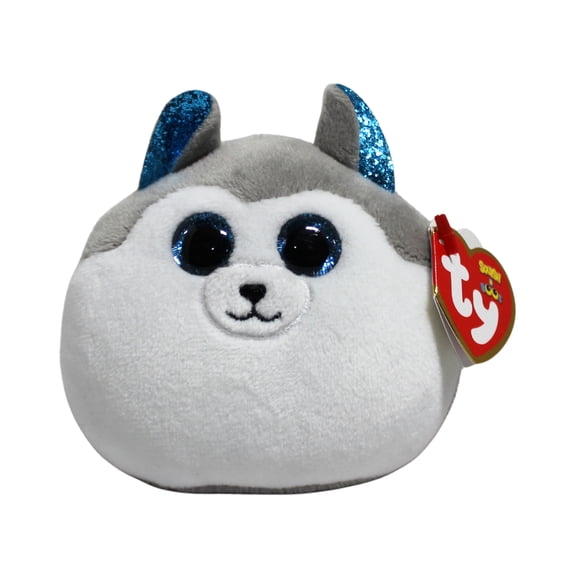 Ty Squish-a-Boos (Squishy Beanies) - Slush the Husky Dog  - Stuffed Animal