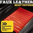 thumbnail image 5 of LINGVIDO Car Seat Covers, Breathable and Waterproof Faux Leather Automotive Seat Covers for Cars SUV Truck Sedan,Universal Driver Seat Cover with Backrest (Front Seat, Beige), 5 of 6