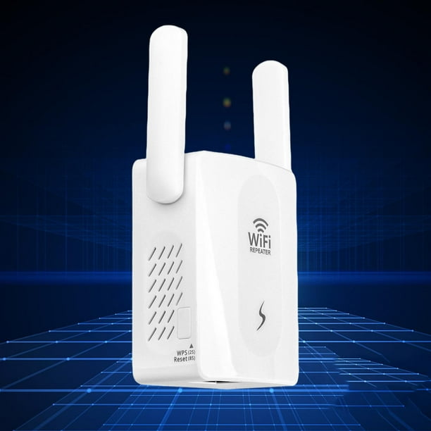 de repetidor WiFi Red de amplificador inalambrico 2 antenas Accesorios de computadora para el hogar Enrutador blanco EE. Baoblaze Impulsores de senal de repetidores Walmart en linea