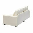 thumbnail image 4 of 79.5" Modern Fabric Sofa with Plush Cushions, Sleek Arm Design, and Sturdy Solid Wood Frame – Comfortable Seating for Living Room, Bedroom, or Office Lounge, 4 of 11