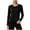 Black Tops, variant on Womens Workout Long Sleeve Shirts Round Neck Side Ruched Drawstring Athletic Tops Soft Stretchy Running Sports Tees Dark Gray XXL