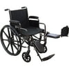 Roscoe Medical Steel K3-Lite Wheelchair, 20" Seat with Elevating Legrests, 300 lb Capacity