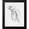 thumbnail image 2 of Caroline, Emma 12x14 Black Modern Framed Museum Art Print Titled - Parrot Portrait I, 2 of 5