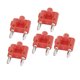 thumbnail image 1 of 5pcs Red Silver Tone 4mm Wire Cable Dual Port Banana Male Adapter Audio Jack Connectors for Speaker Amplifier Binding Post Test Probes, 1 of 2