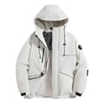 thumbnail image 1 of Veste Imperméable pour Homme Épaisse à Manches Longues à Capuche Chaude Décontractée Extérieur Usage Quotidien Nylon Spandex, 1 of 7