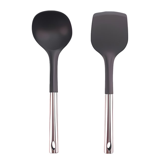 Juego de utensilios de cocina, utensilios de cocina de silicona de 2 piezas, juego de herramientas profesionales de utensilios de cocina antiadherentes
