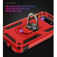 thumbnail image 3 of Design for Samsung S10E Case Military Grade Heavy Duty Armor Rugged Dual Layer Full Body Shockproof Screen Camera Protection Built-in Ring Kickstand Magnetic Hard Back Case for Men Red, 3 of 9