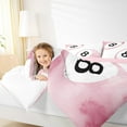 thumbnail image 4 of Feelyou Girly Pink Billiards Bedding Comforter Set, Cartoon Sports Lover Twin Comforter Sets, Teen Kid Child Reversible Bedding Set, Lightweight Room Decor, 2-Piece, 4 of 8