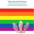 thumbnail image 6 of Rainbow Flag Gay Pride LGBTQ Gaming Mouse Pad Pride Large Mouse Pad (31.5x11.8 Inch) Non-Slip Rubber Base Large Desk Mat Desk Protector for Home Office Gaming Work, 6 of 6
