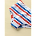 thumbnail image 6 of Aojekbee Independence Day Kids Girl Swimsuits Summer Star Print Tank Tops and Elastic Striped Shorts Set Tankini Swimwear, 6 of 9