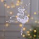 thumbnail image 3 of Pieza de copo de nieve navideño de 15 cm, colgante para árbol de Navidad, corona de ciervo de cristal de Noel, adornos colgantes, decoración navideña para el hogar 2023, 3 of 5