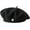 Black, variant on Women's Beret Classic French Wool Hat Artist Beret Winter Solid Colour French Beanie Hat Vintage Beret