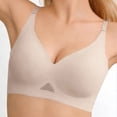 thumbnail image 3 of Vrorvz Seamless Bra for Women Lace Trim Push up Wireless Bras Lightweight Breathable Comfortable Everyday Bralette, 3 of 4