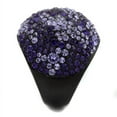 thumbnail image 4 of Luxe Jewelry Designs Women's Black IP Stainless Steel Ring with Tanzanite Crystals - Size 8, 4 of 4