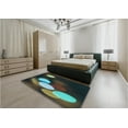 thumbnail image 5 of Ahgly Company Machine Washable Indoor Round Transitional Midnight Gray Area Rugs, 4' Round, 5 of 7