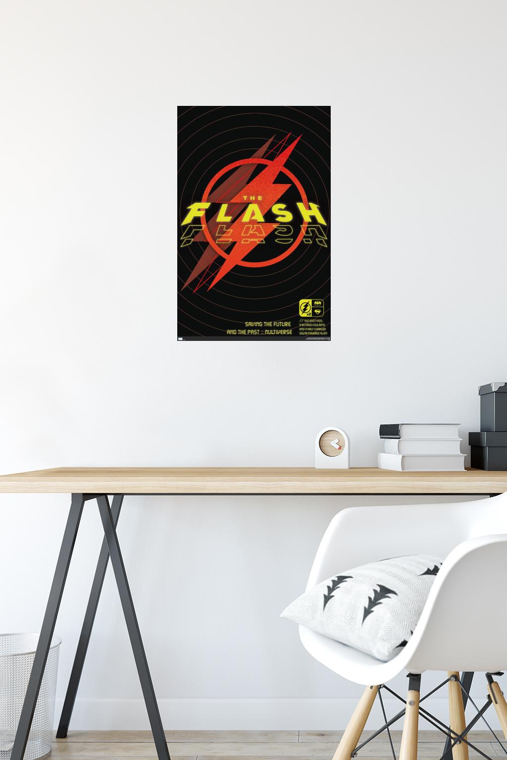 DC Comics Movie The Flash - Saving The Future & The Past Wall Poster, 14.725" x 22.375"